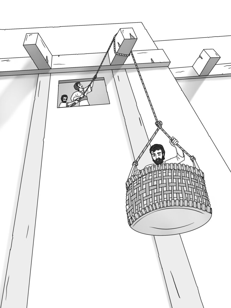 Paul Being Lowered In A Basket Paul Being Lowered In A Basket100 Zarina Motovilov